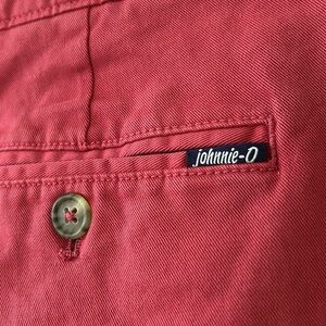 johnnie-O Malibu Red Flat Front Shorts w Pockets Boys Sz 14